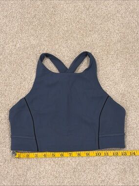 Lululemon High-Neck Sports Bralette - Dark Blue